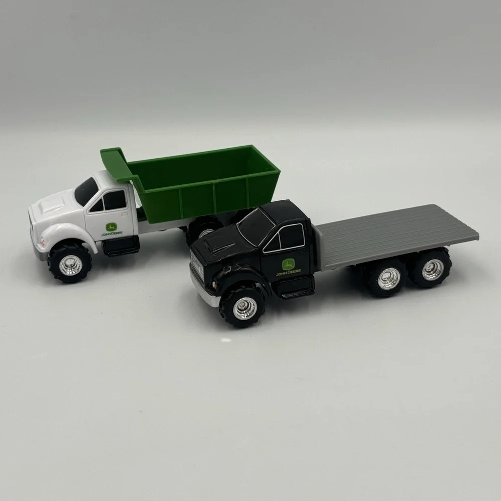 ERTL John Deere Flatbed Farm‎ Truck And Dump Truck Lot Of 2